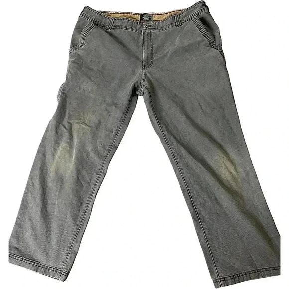 G.H. BASS & CO For Hard Service Stretch Canvas Terrain Gray Cargo Pants size 40 - Picture 7 of 11